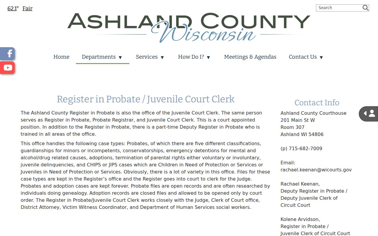 Ashland juvenile criminal record access office